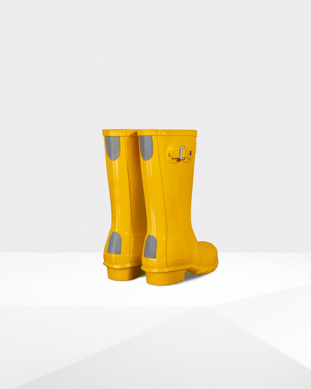 Kids Hunter Original Big Gloss | Rain Boots Yellow | NZ-43012-WSYO